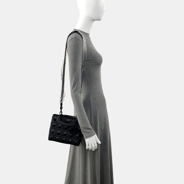 Lady Dior Small Cannage Calfskin Black