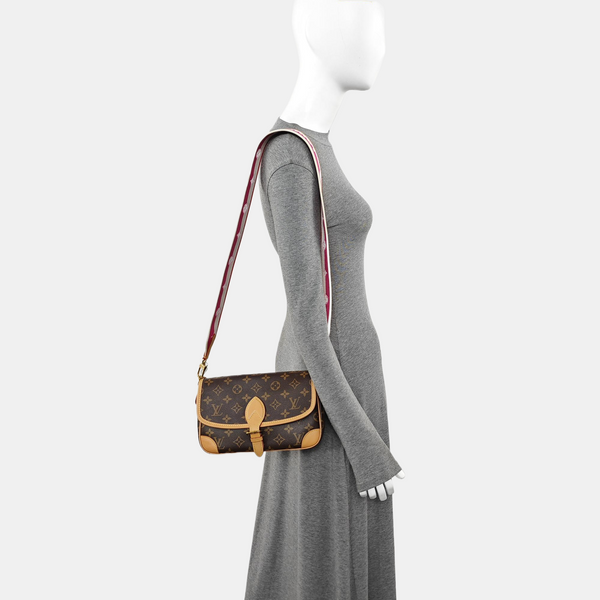 DIANE Monogram Coated Canvas Brown