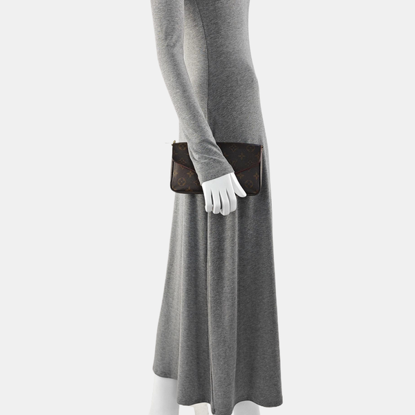 FÉLICIE Monogram Coated Canvas Brown