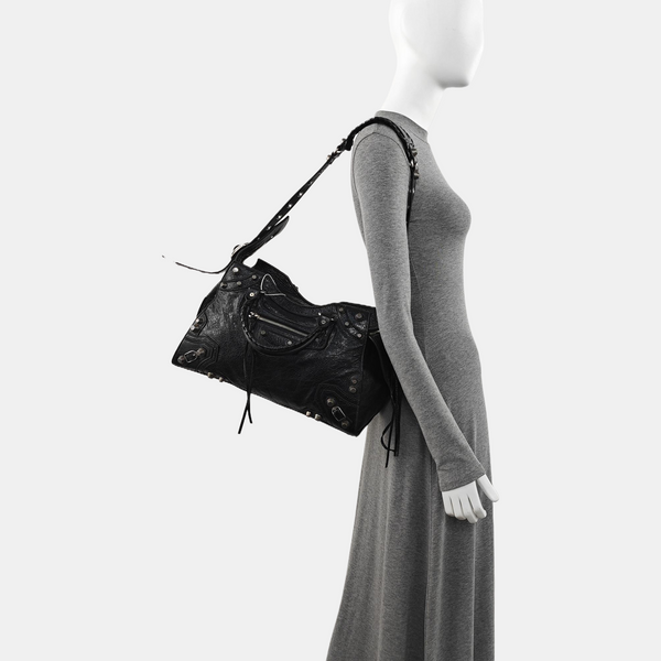 Lambskin Shoulder Bag Black