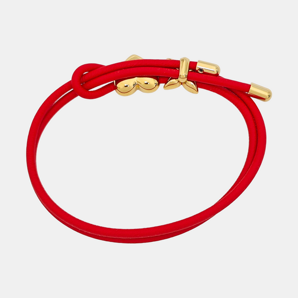 LV Bloom Synthetic Material Red Bracelet