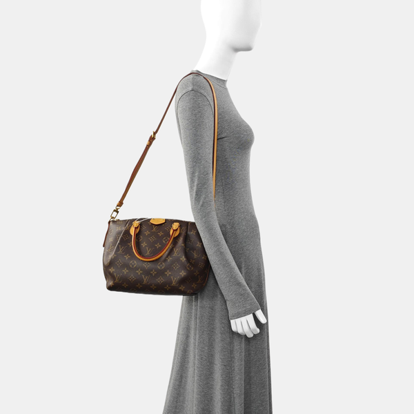 TURENNE Monogram Coated Canvas Brown
