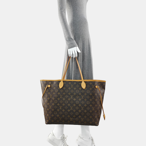 NEVERFULL Lona Revestida Monogram Marrón