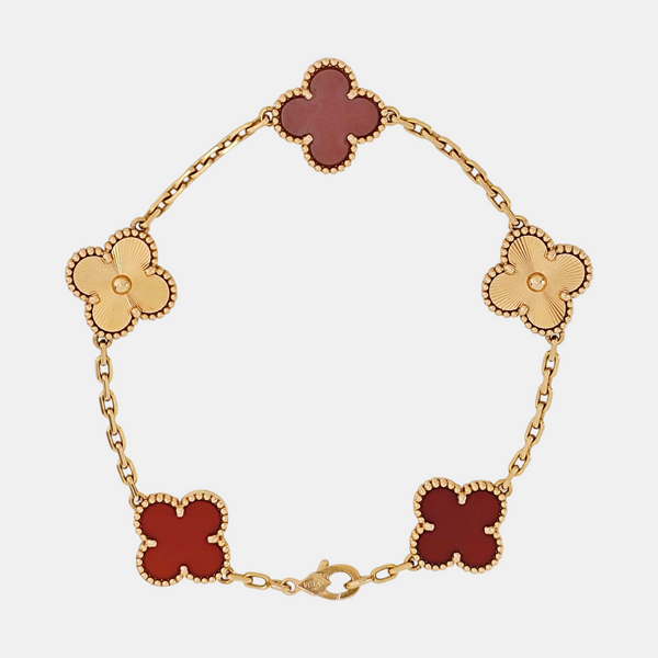 Vintage Alhambra 18k Rose Gold Bracelet