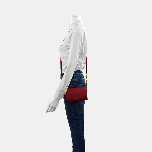 Calfskin Shoulder Bag Red