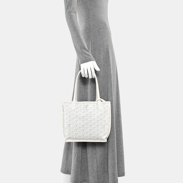 Anjou Mini Coated Canvas White