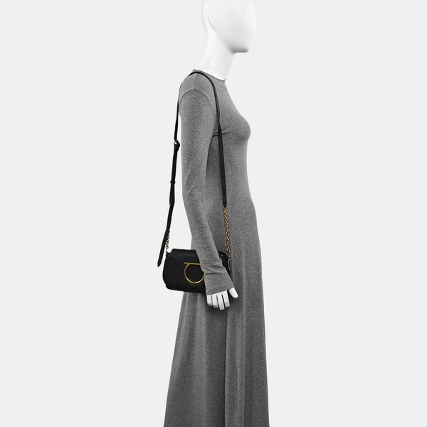 Gancini Calfskin Black