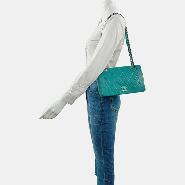 Quilted Calfskin Blue