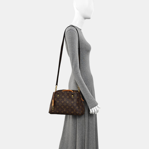 MONTAIGNE Monogram Coated Canvas Brown