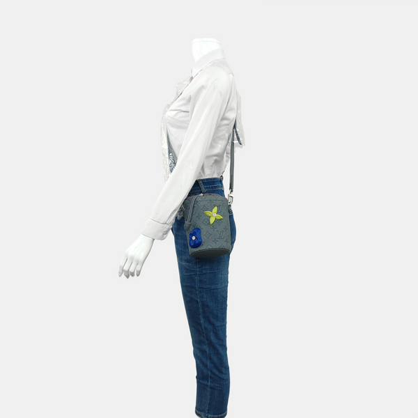 CHALK Monogram Calfskin Blue