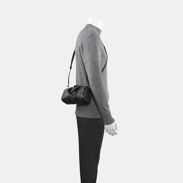 KEEPALL Mini Monogram Coated Canvas Black