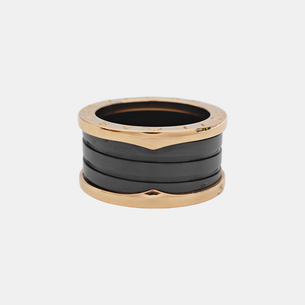 B.ZERO1 18k Rose Gold Ring EU 57
