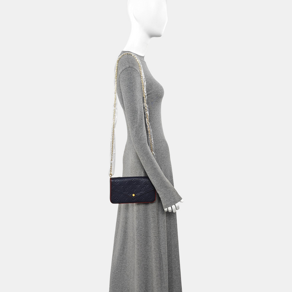 FÉLICIE Monogram Calfskin Blue