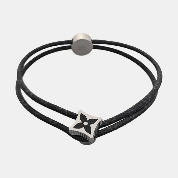 Coated Canvas Black Bangle