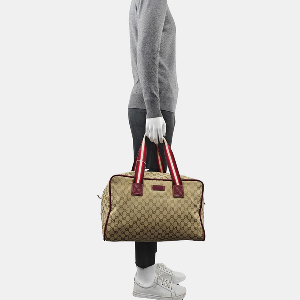 Monogram Canvas Tote Bag Beige