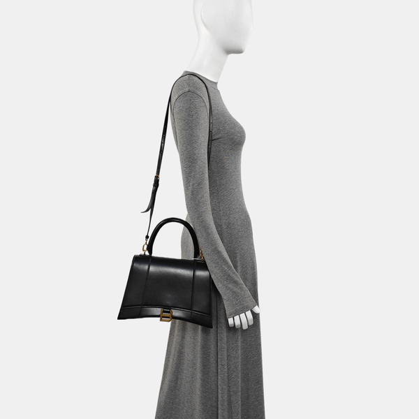 Hourglass Small Calfskin Black