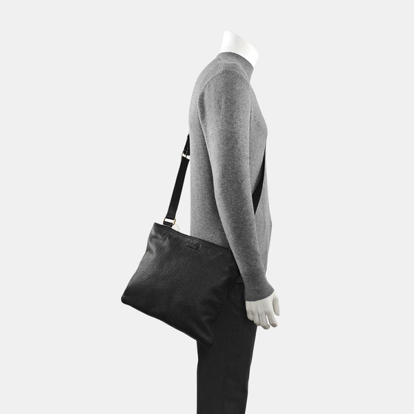 GG Imprime Monogram Calfskin Black