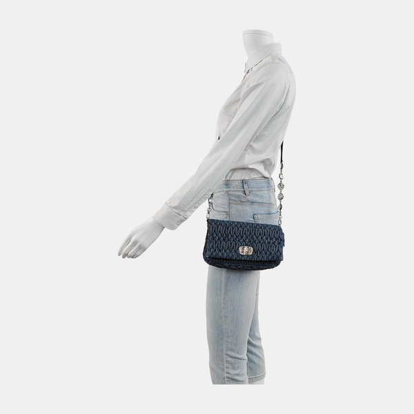 Crystal Quilted Denim Blue
