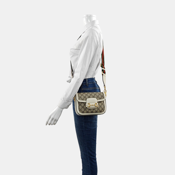 Horsebit 1955 Mini Coated Canvas Beige