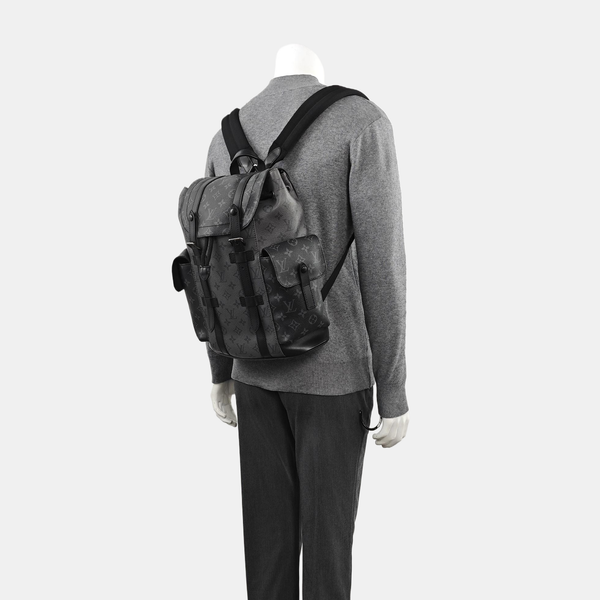 CHRISTOPHER PM Monogram Coated Canvas Gray