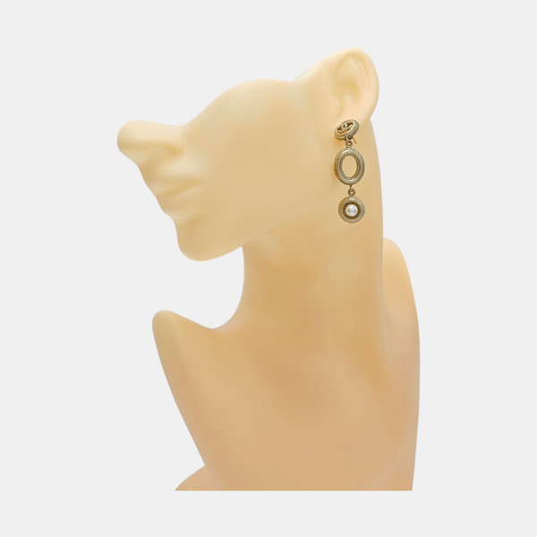 Metal Gold Stud Earrings