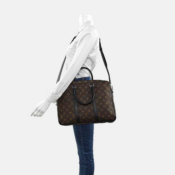 PORTE-DOCUMENTS PM Monogram Coated Canvas Brown