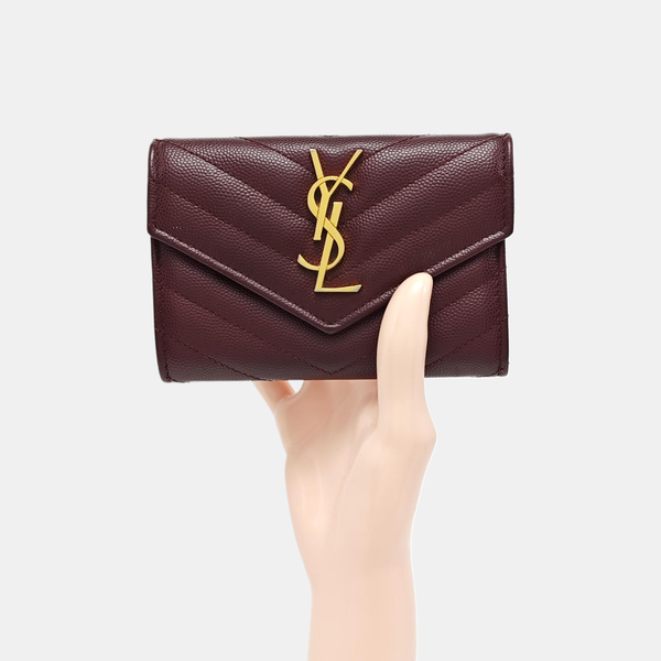 MONOGRAM Quilted Calfskin Red Wallet