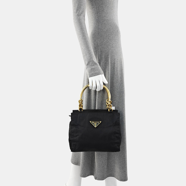 Nylon Tote Bag Black
