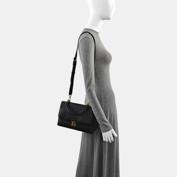 MADELEIN Monogram Calfskin Black