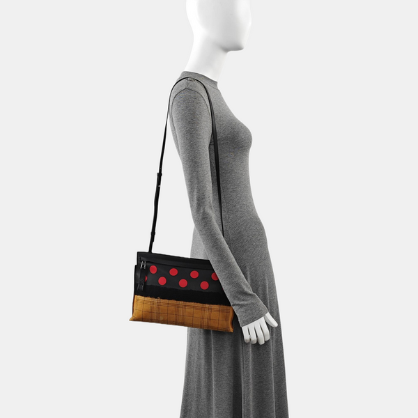 Quilted Suede Shoulder Bag Multicolor
