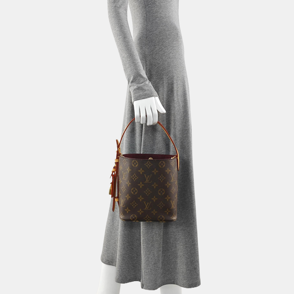 ALL IN BB Monogram Coated Canvas Brown