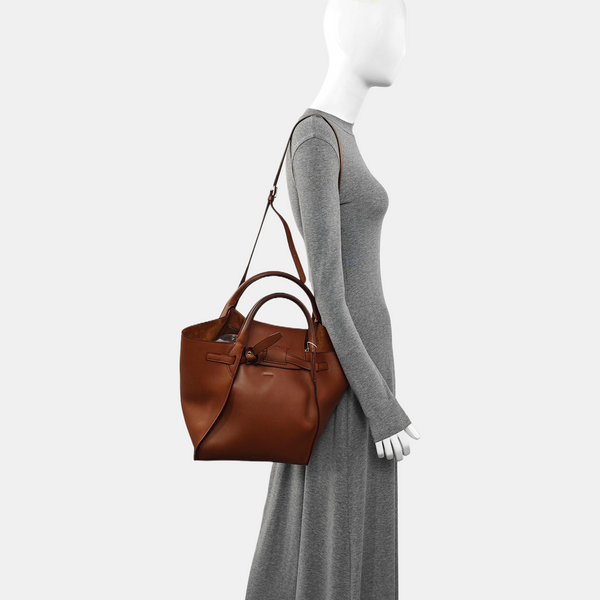 BIG BAG Small Calfskin Brown