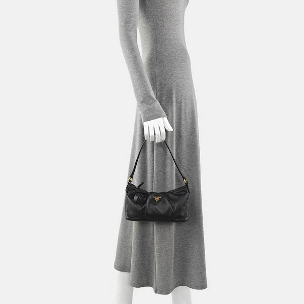 Lambskin Shoulder Bag Black
