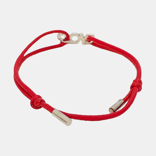 Dio(r)evolution Leather Red Bracelet