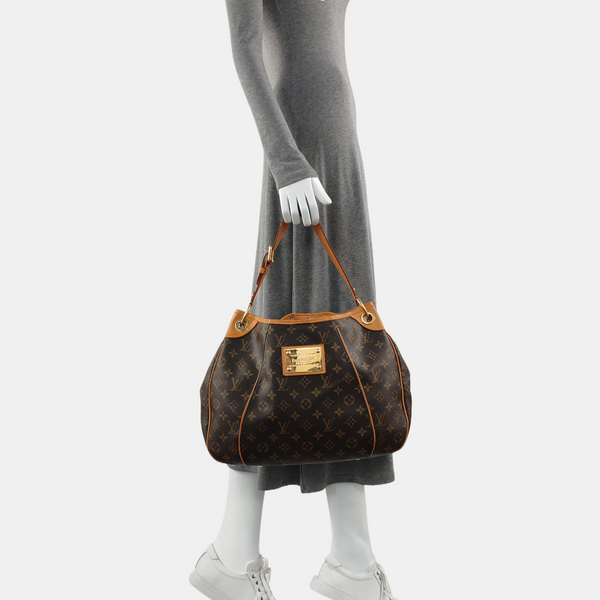 GALLIERA PM Monogram Coated Canvas Brown