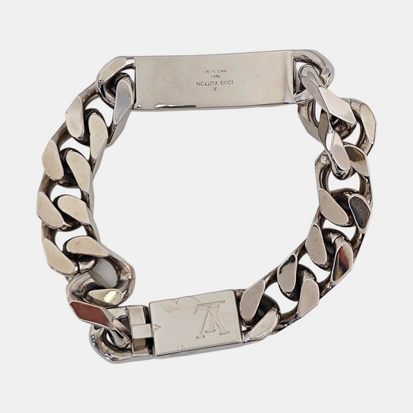 Monogram Metal Silver Bracelet