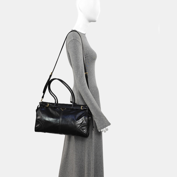 Bonnie Large Calfskin Black