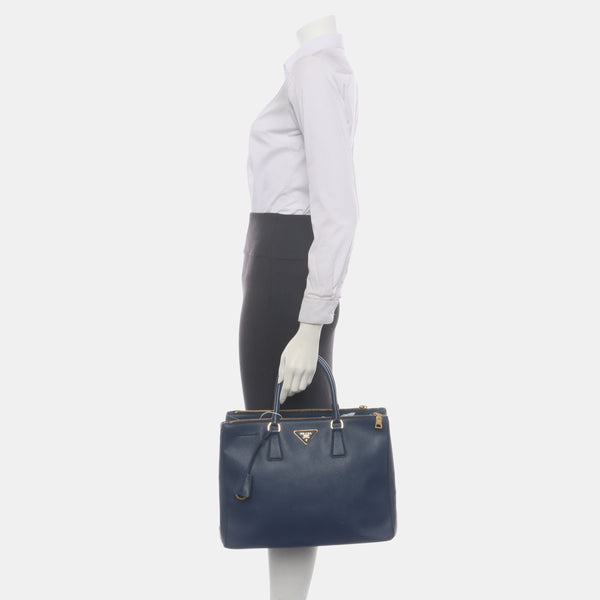 Galleria Large Calfskin Blue
