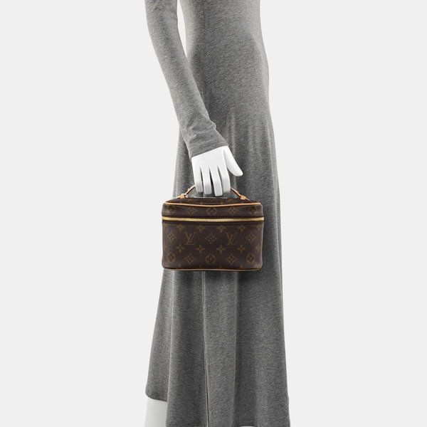 NICE Mini Monogram Coated Canvas Brown