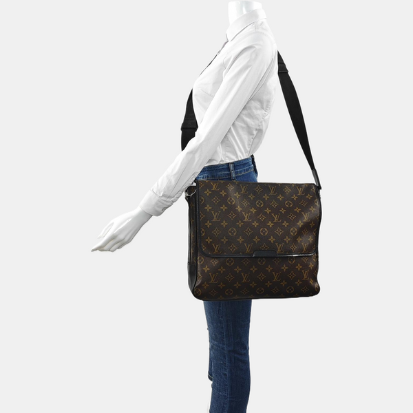 BASS Monogram Coated Canvas Brown
