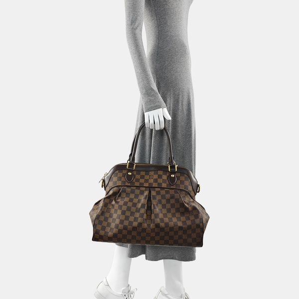 TREVI GM Damier Ebene Coated Canvas Brown