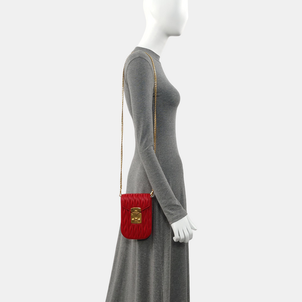 Matelassé Lambskin Red