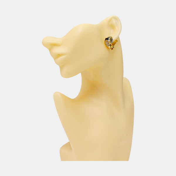 Metal Gold Clip On Earrings