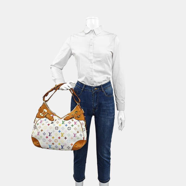 GRETA Monogram Coated Canvas White