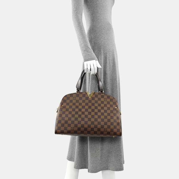 KENSINGTON BOWLING Damier Ebene Coated Canvas Brown