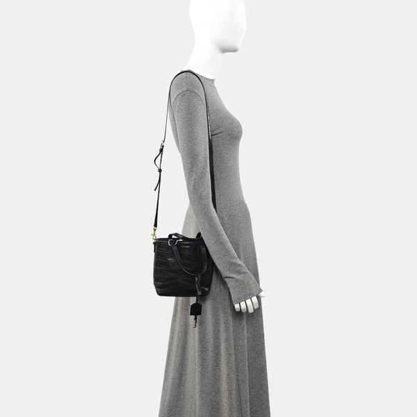 Calfskin Shoulder Bag Black