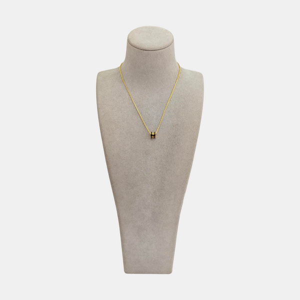 Pop H Metal Gold Necklace