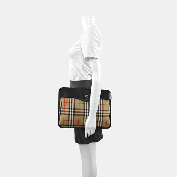Canvas Clutch Beige