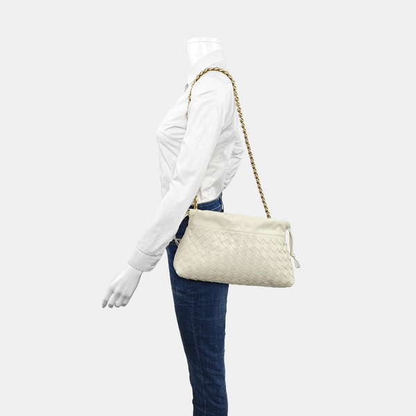 The Pouch Large Calfskin White