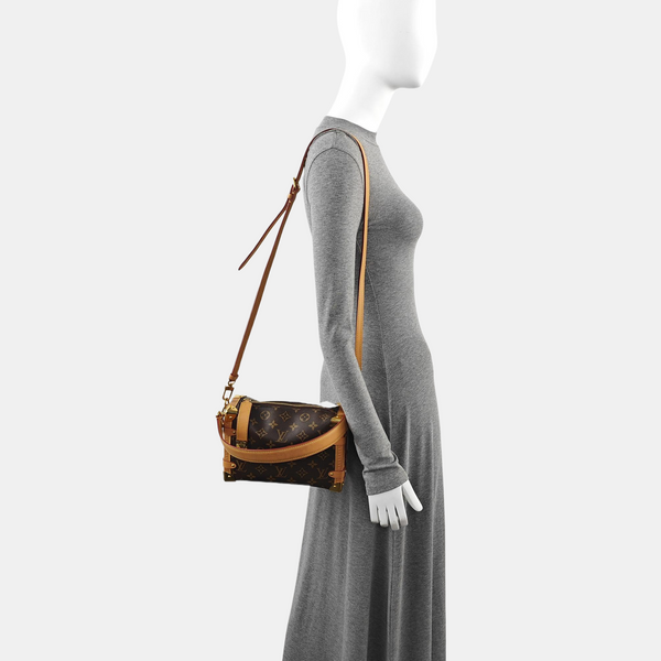 SIDE TRUNK MM Monogram Coated Canvas Brown